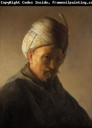 REMBRANDT Harmenszoon van Rijn Old man with turban